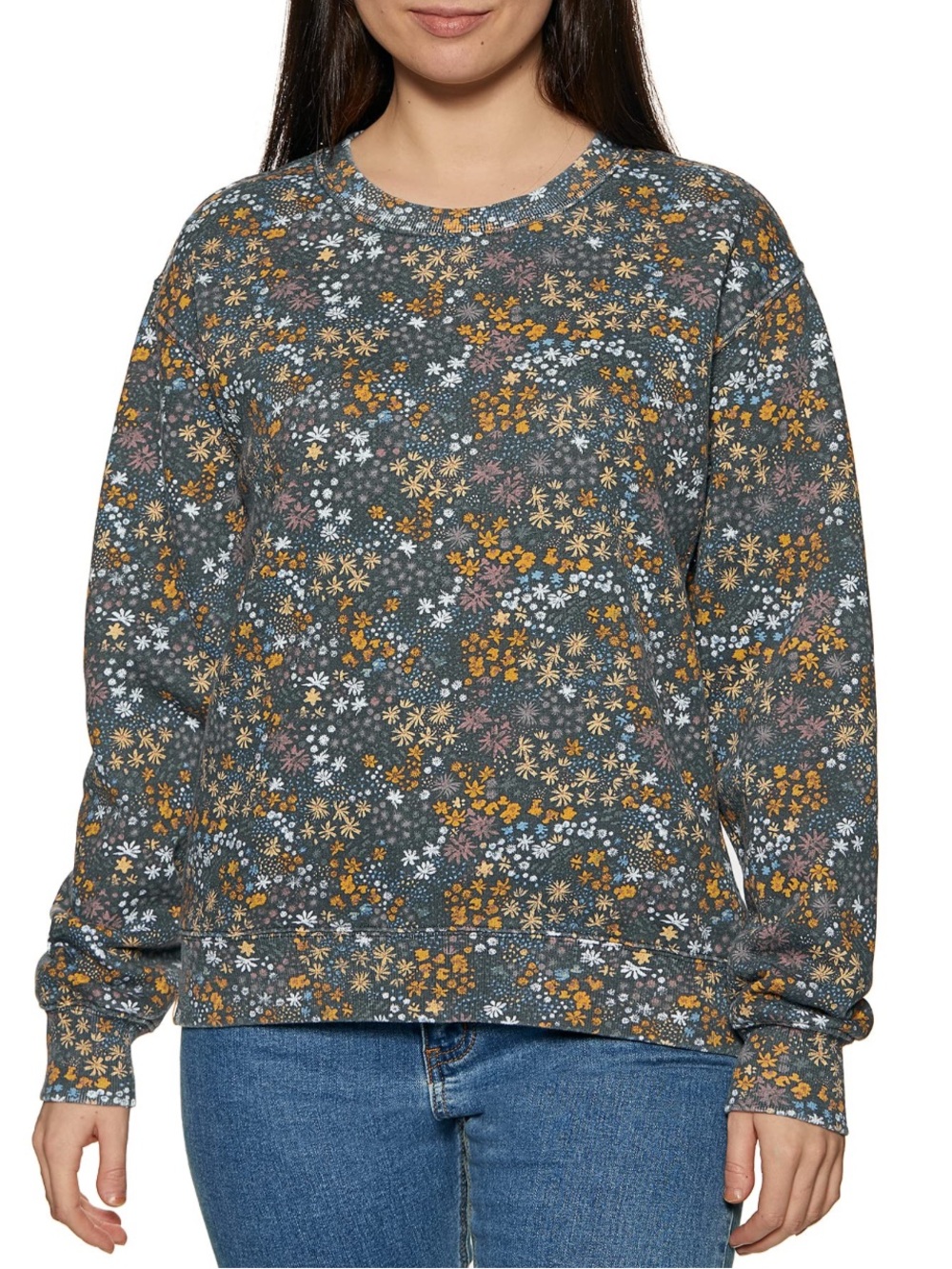 Tentree Wildfields Graphic Crew Neck Sweatshirt size M